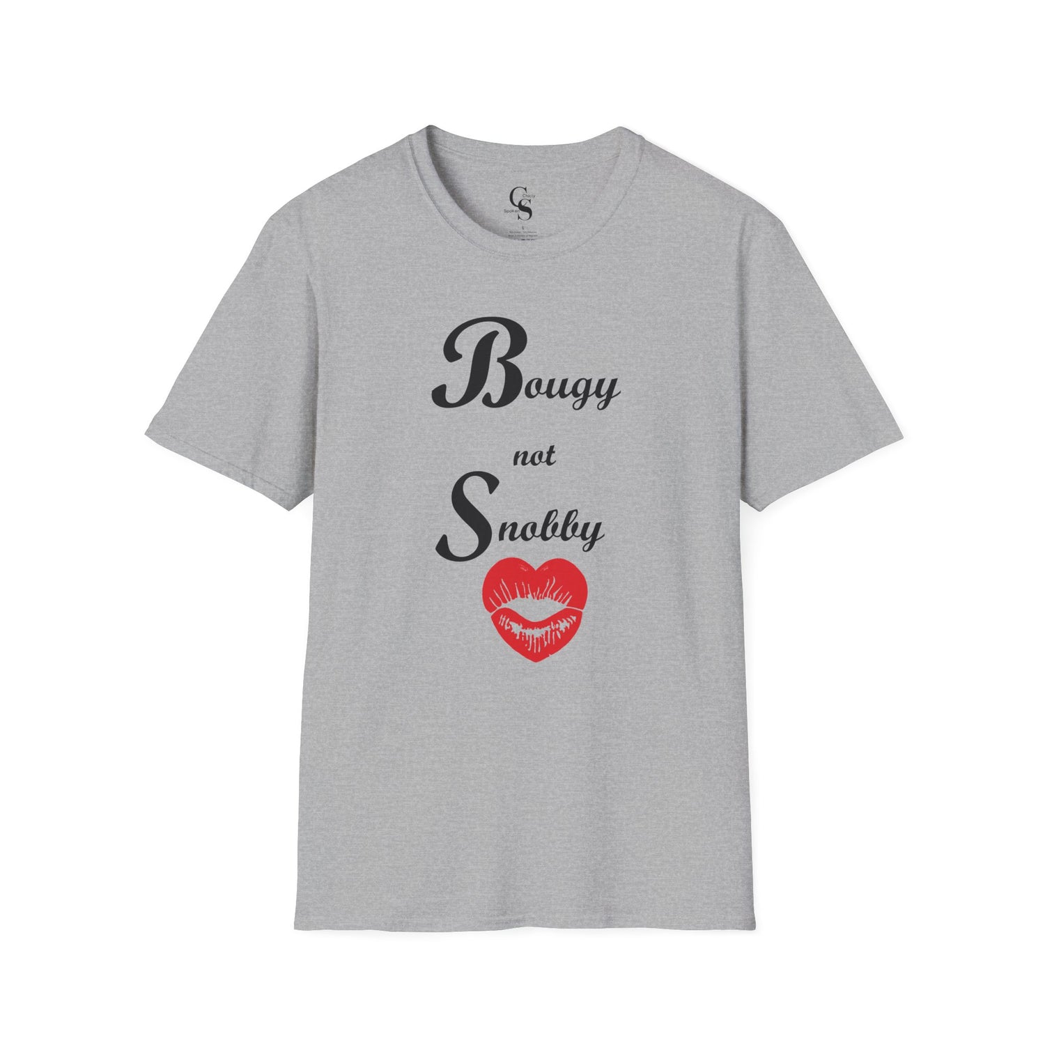 Bougy not Snobby Tee - Black Print - Tonyalicious Tees