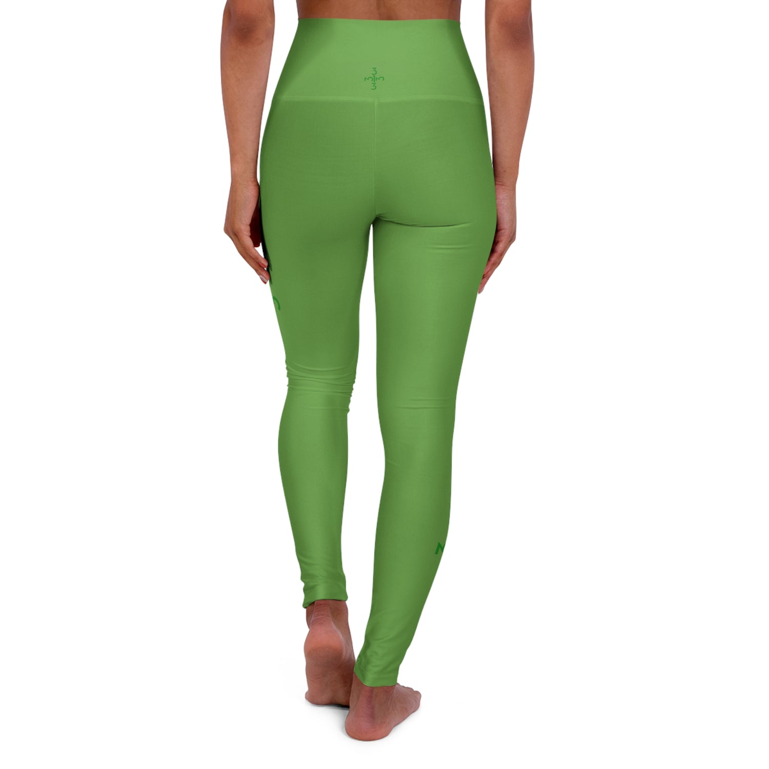 Twisted 313 Green High Waisted Yoga Leggings - Tonyalicious Tees
