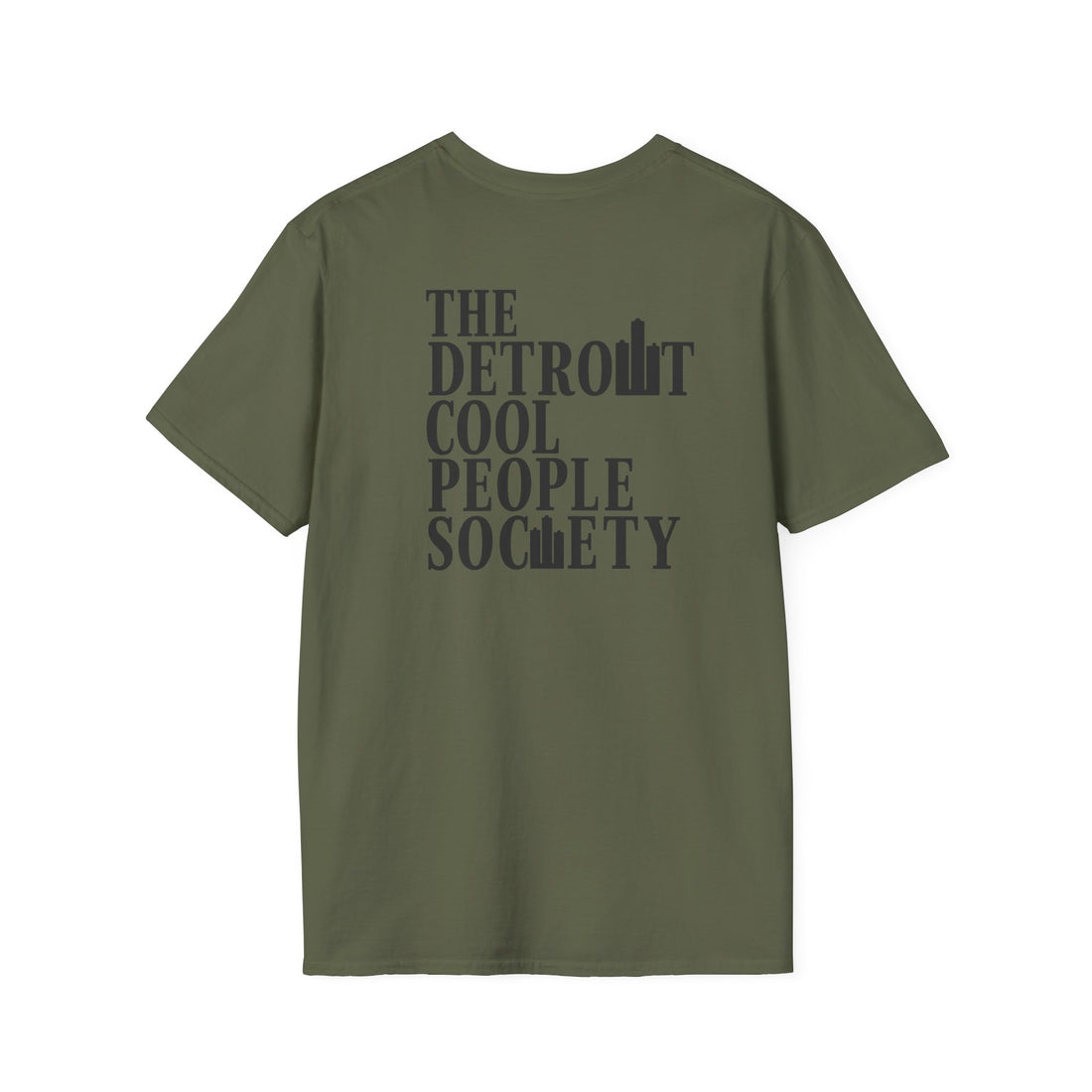 Detroit Cool People Society Tee - Front and Back Print Alternate Colors - Tonyalicious Tees