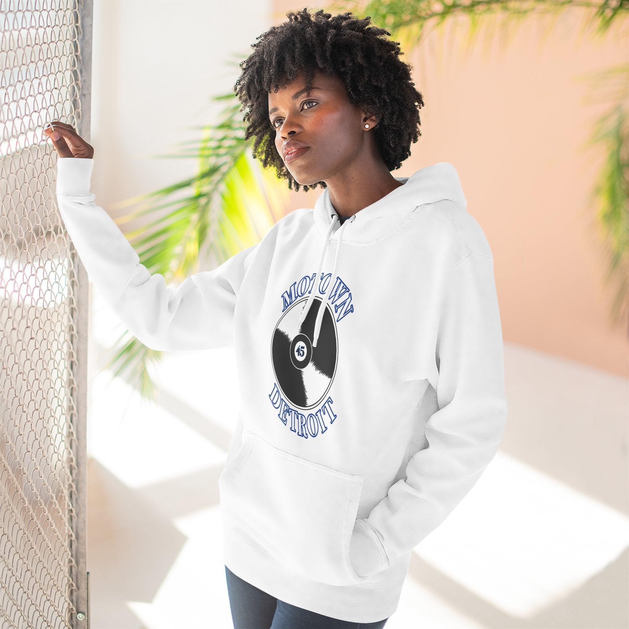 Motown 45 Hoodie - Blue - Tonyalicious Tees