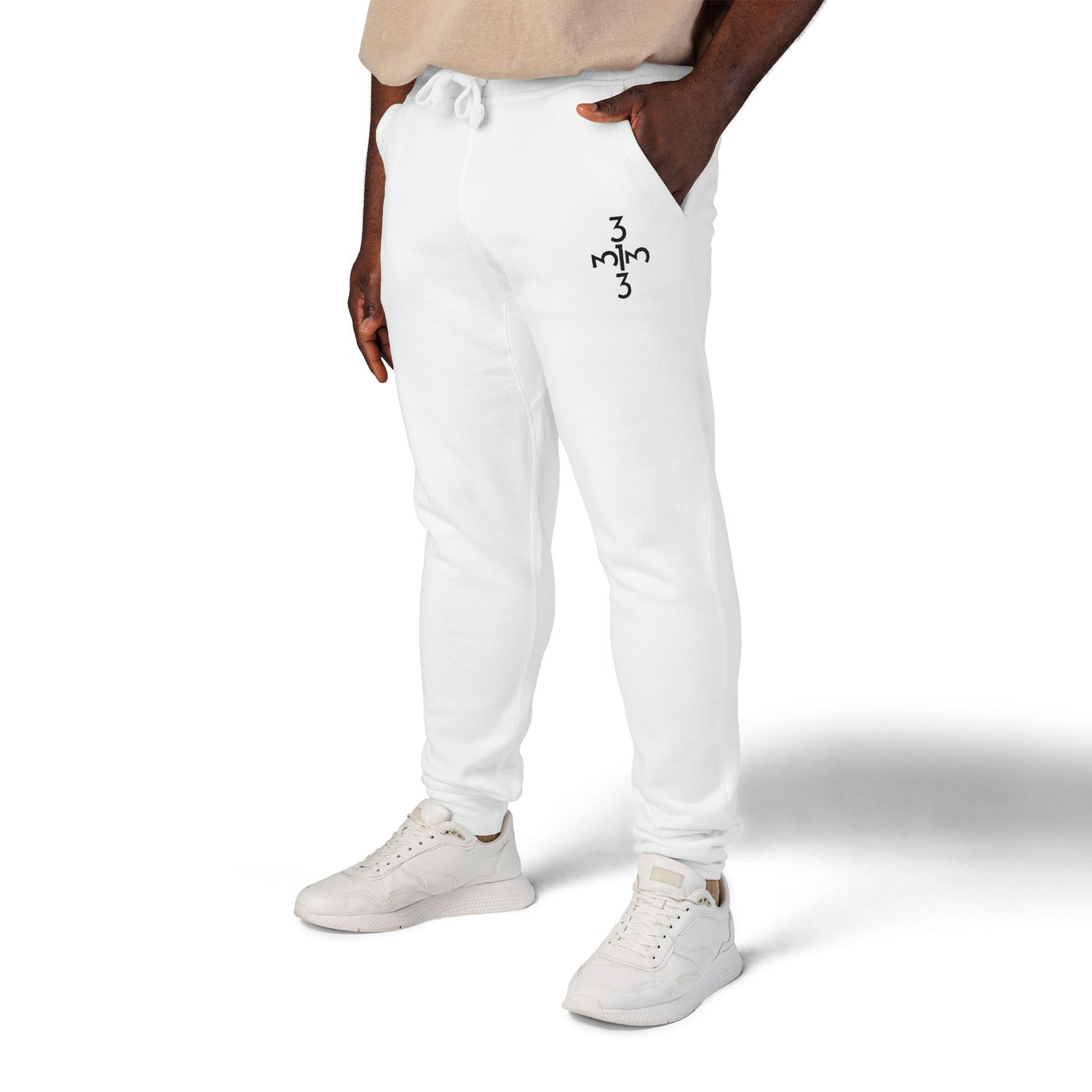 Twisted 313 Unisex Embroidered Joggers - Black Print - Tonyalicious Tees