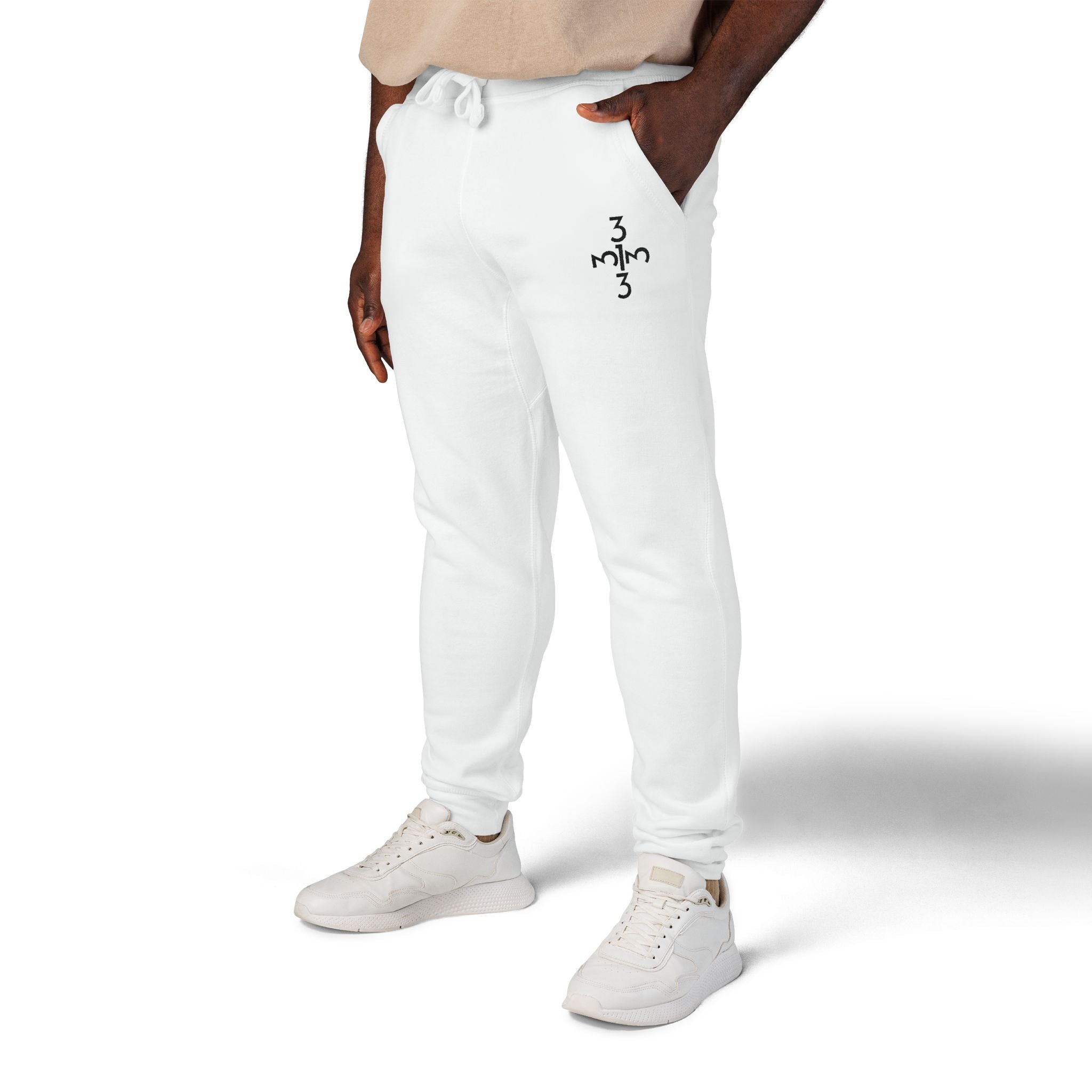 Twisted 313 Unisex Embroidered Joggers - Black Print - Tonyalicious Tees