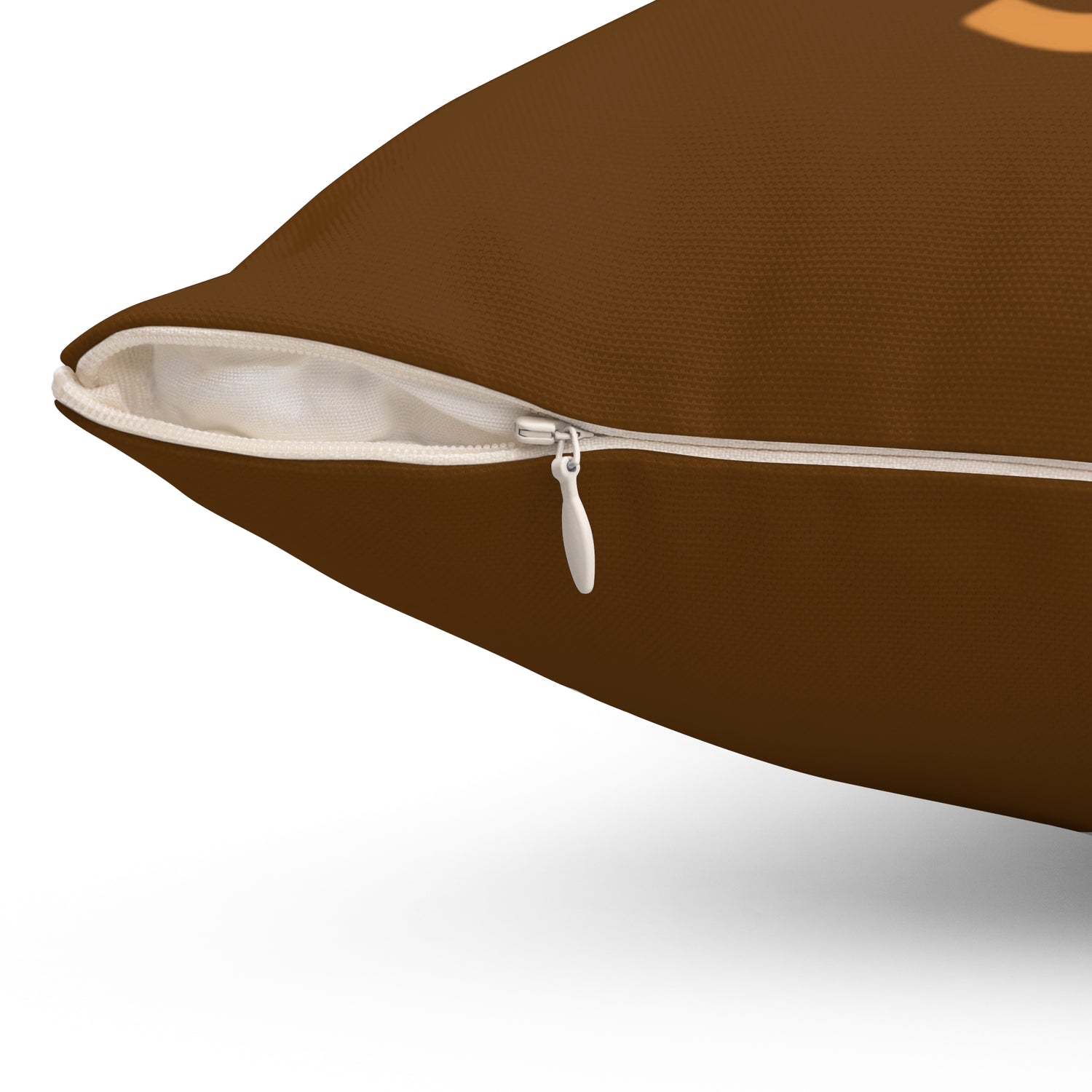 Twisted 313 Square Pillow — Brown