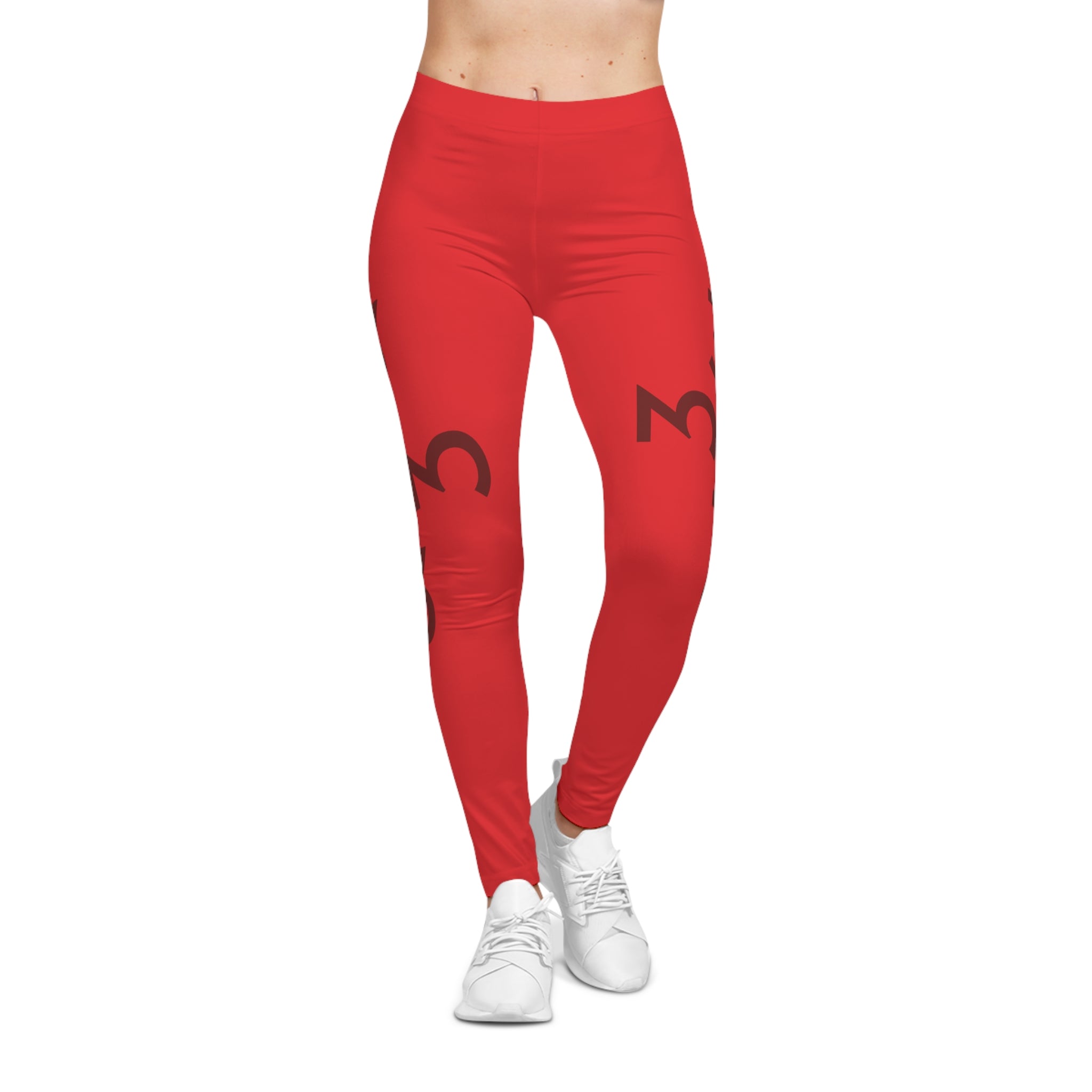 Twisted 313 Bold Red on Red Leggings - Tonyalicious Tees