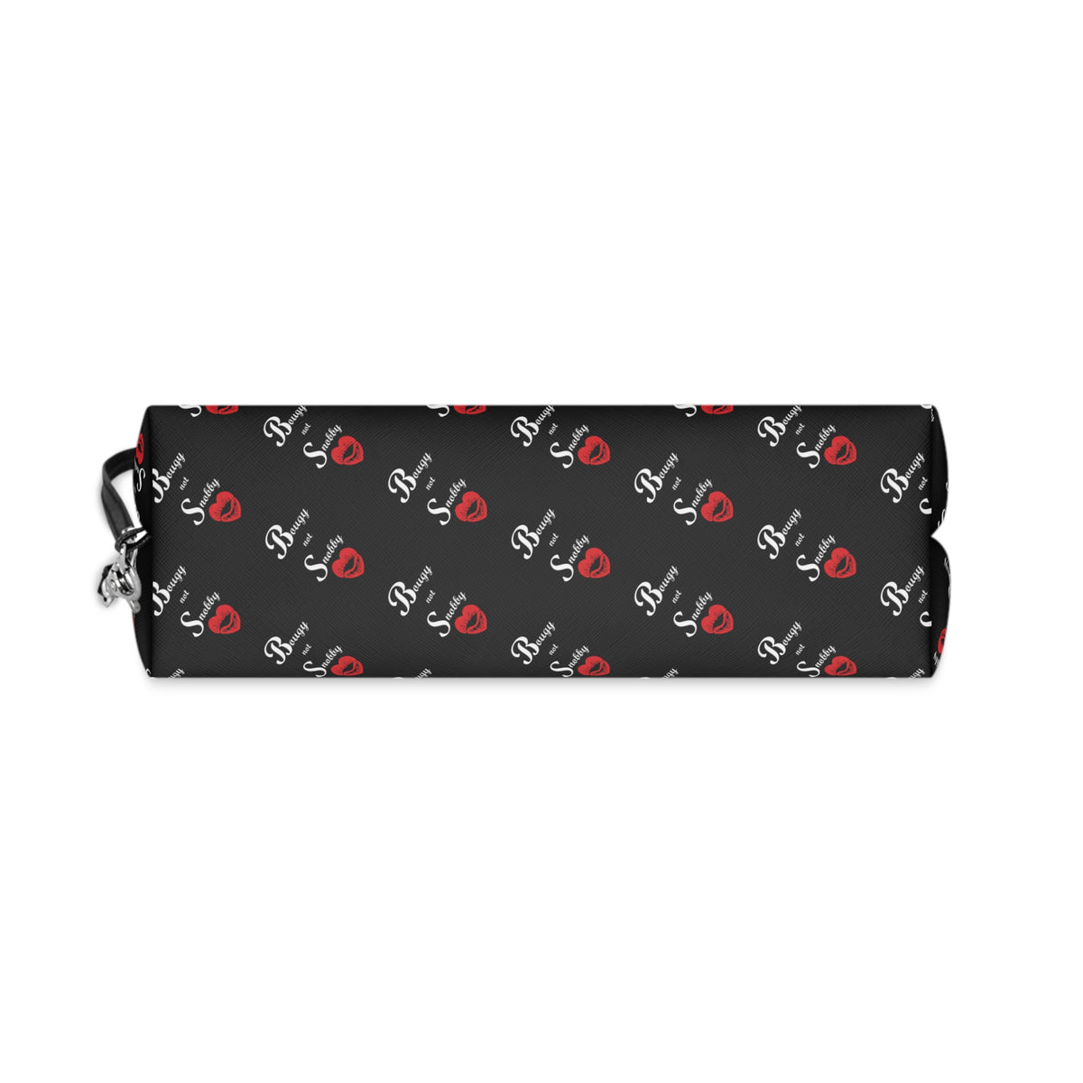 Bougy not Snobby Black Monogram Makeup Bag with Wristlet