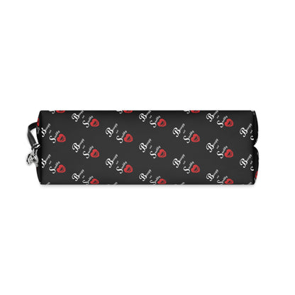 Bougy not Snobby Black Monogram Makeup Bag with Wristlet