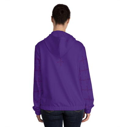 Twisted 313 Women’s Purple Lightweight Zip Hoodie - Tonyalicious Tees