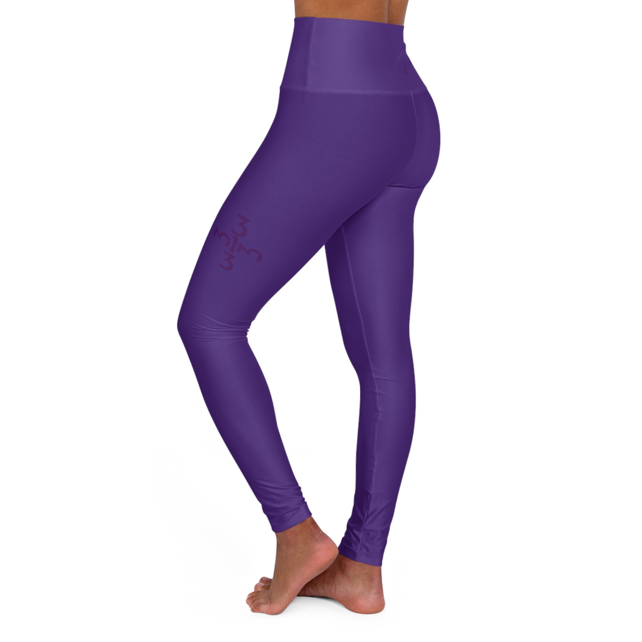 Twisted 313 Purple High Waisted Yoga Leggings - Tonyalicious Tees