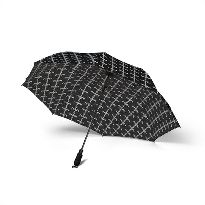 Twisted 313 Black and White Compact Foldable Umbrella - Tonyalicious Tees