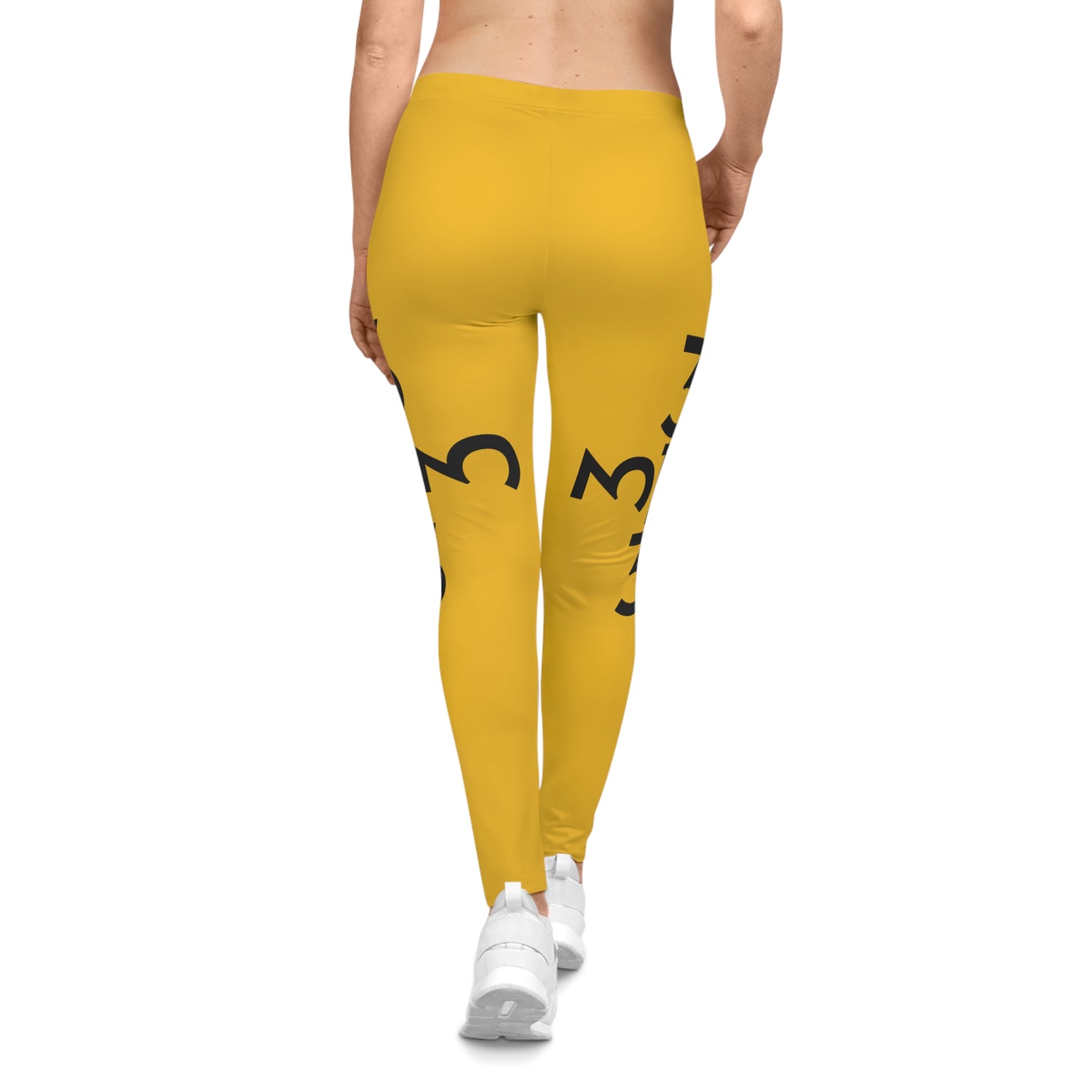 Twisted 313 Bold Black and Yellow Leggings - Tonyalicious Tees