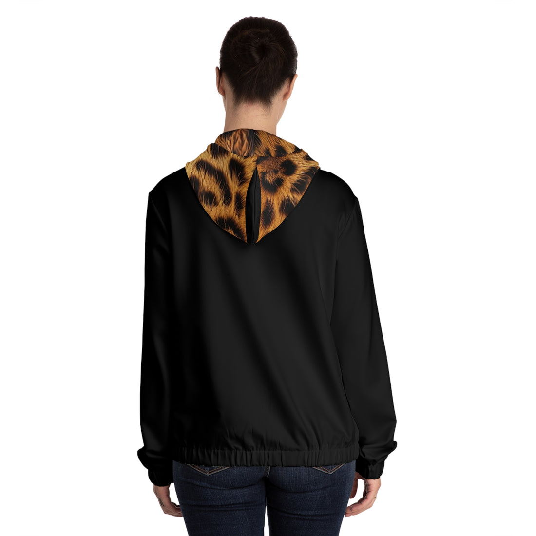 Sexy Leopard Print Zip Hoodie