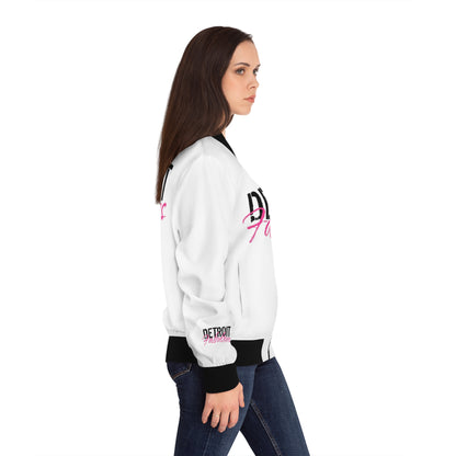 Detroit Fabulous White Bomber Jacket - Tonyalicious Tees