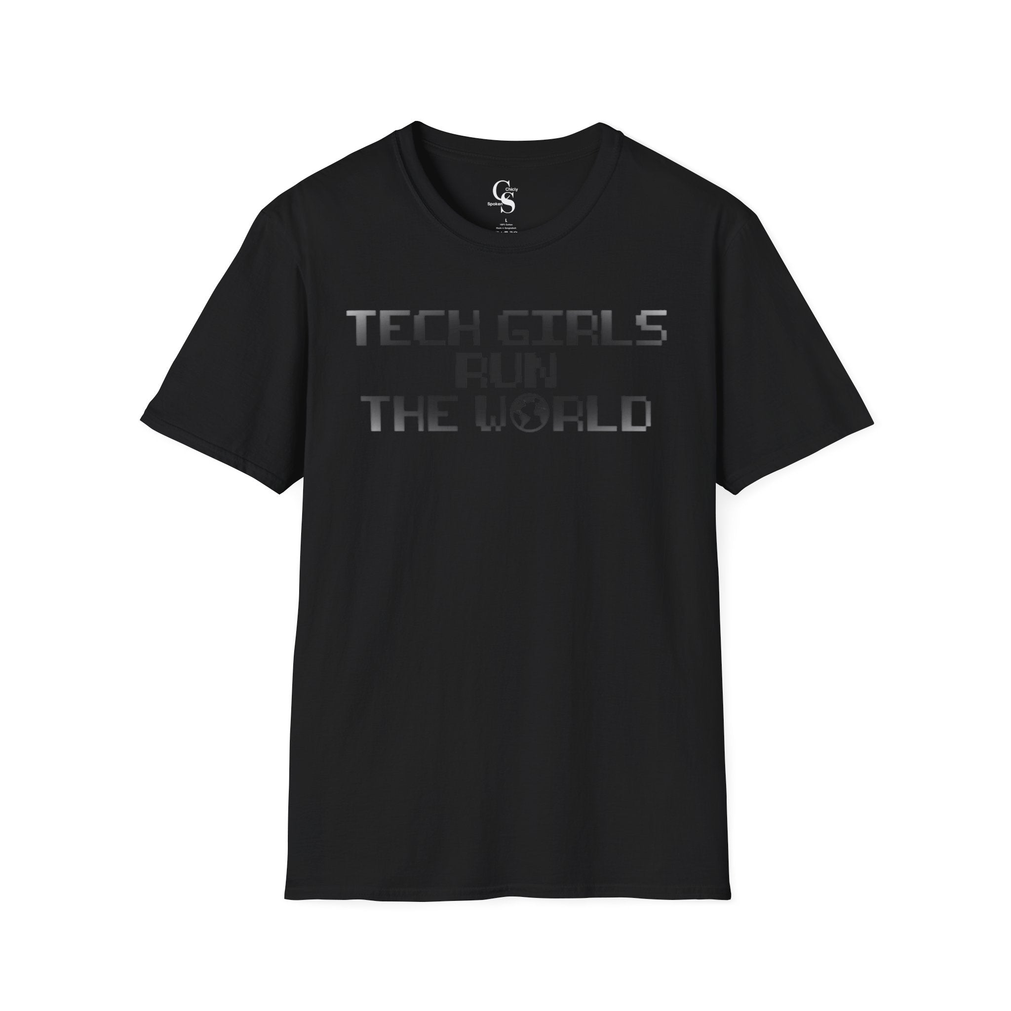 Tech Girls Run the World Tee - Front and Back Tee