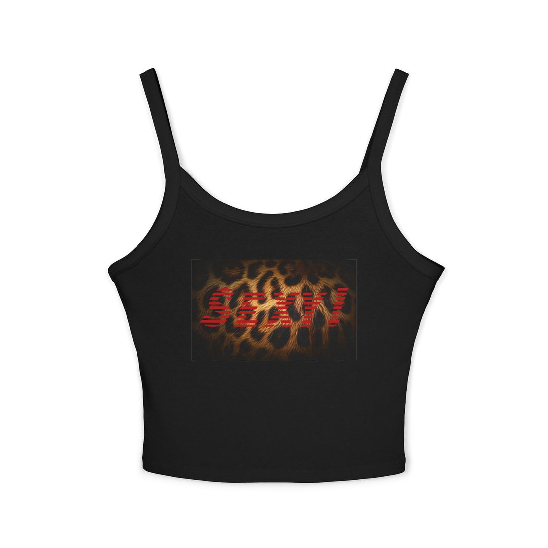 Sexy Leopard Strap Crop Tank Top