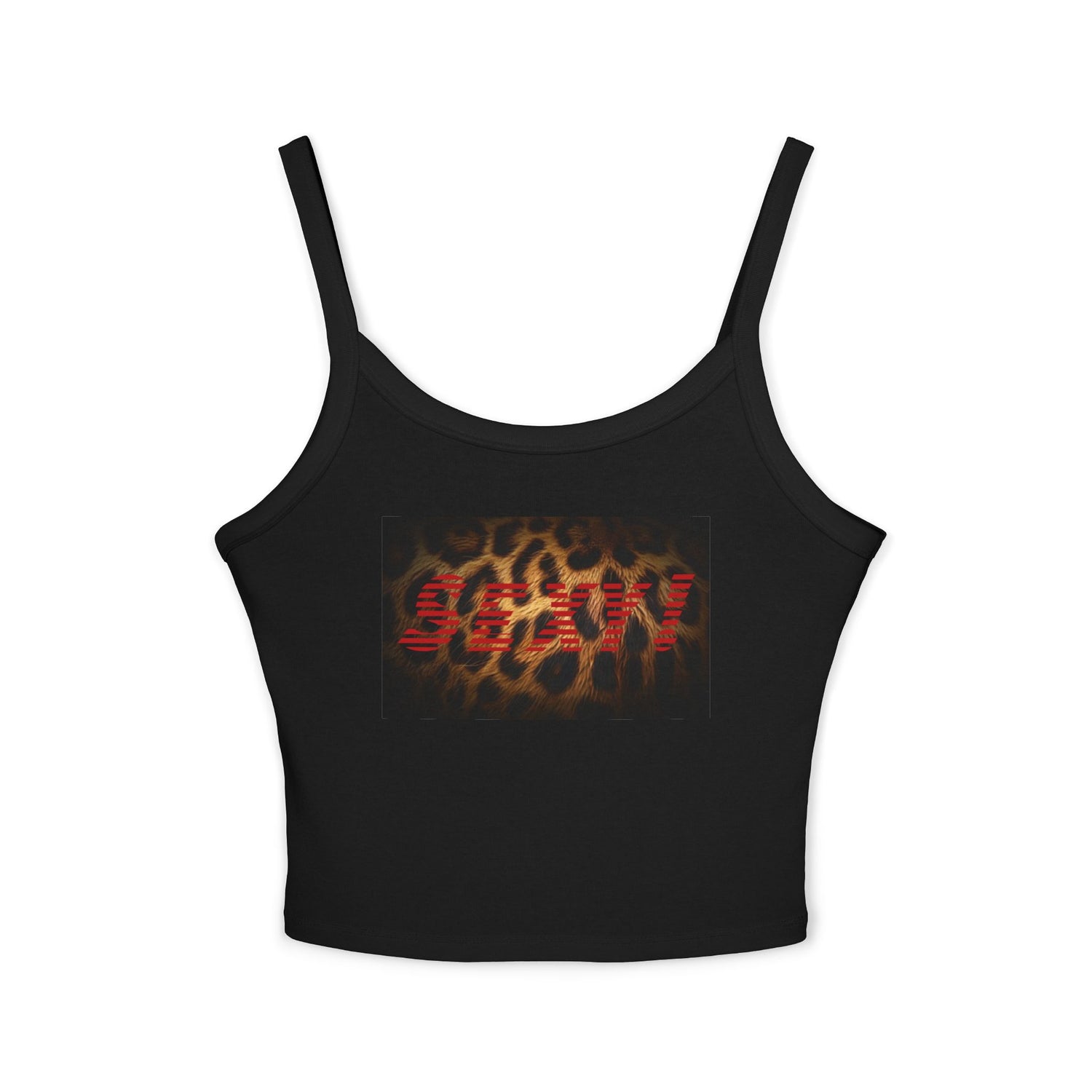 Sexy Leopard Strap Crop Tank Top