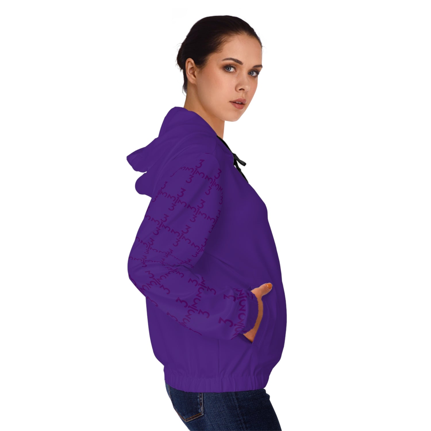 Twisted 313 Women’s Purple Lightweight Zip Hoodie - Tonyalicious Tees