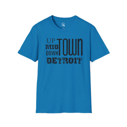 Up, Mid, Downtown Detroit Tee - Tonyalicious Tees