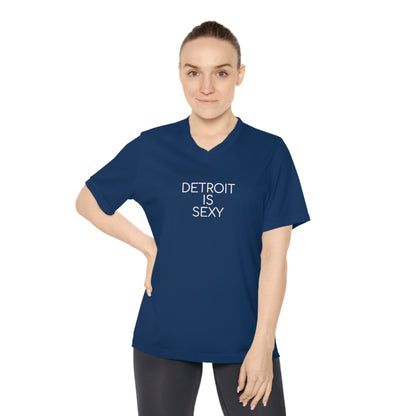 Detroit is Sexy Athletic Performance V-Neck Tee - Tonyalicious Tees