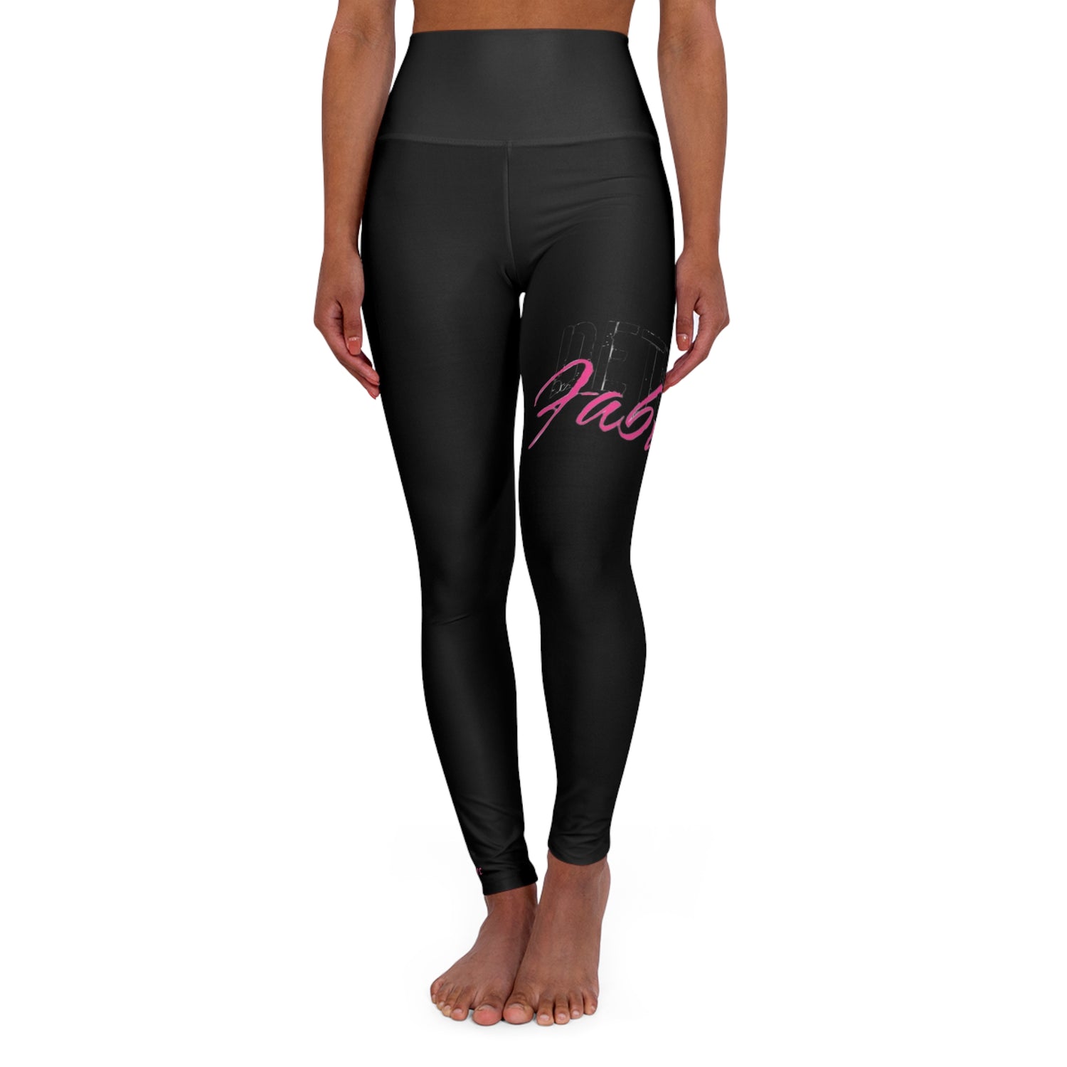 Detroit Fabulous Black High-Waisted Yoga Leggings - Tonyalicious Tees