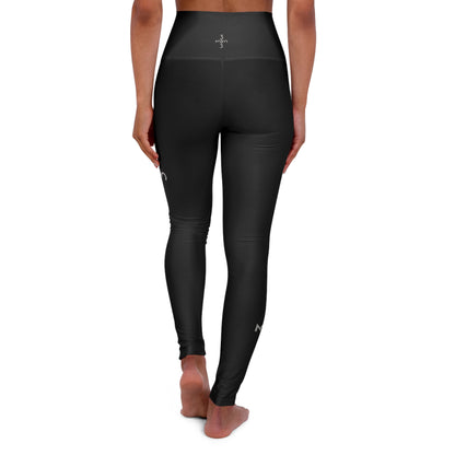 Twisted 313 Black High Waisted Yoga Leggings - Tonyalicious Tees