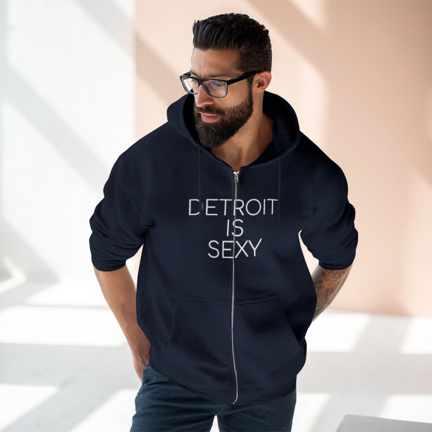 Detroit Sexy Zip Hoodie - Tonyalicious Tees