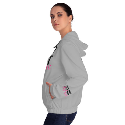 Detroit Fabulous Gray Lightweight Zip Hoodie - Tonyalicious Tees