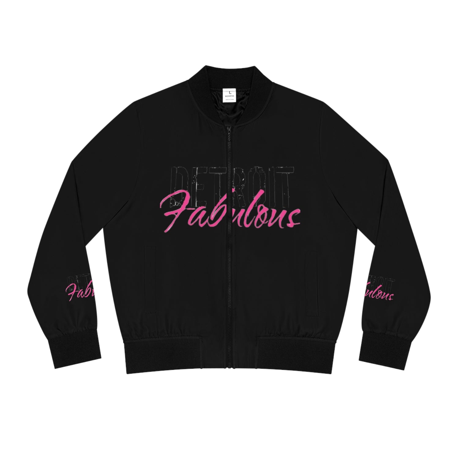Detroit Fabulous Black Bomber Jacket - Tonyalicious Tees