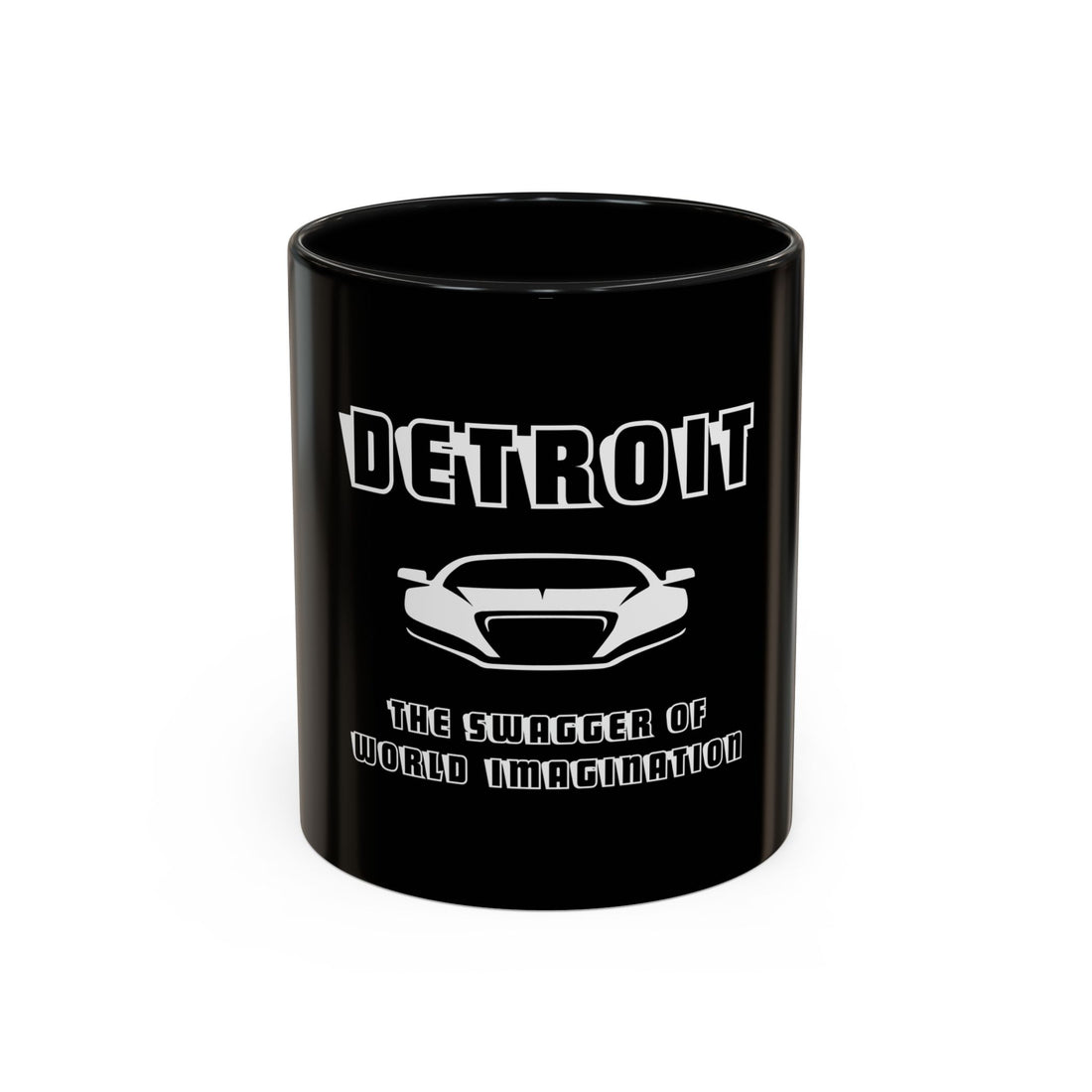 Detroit Swagger Coffee Mug - Bold Black