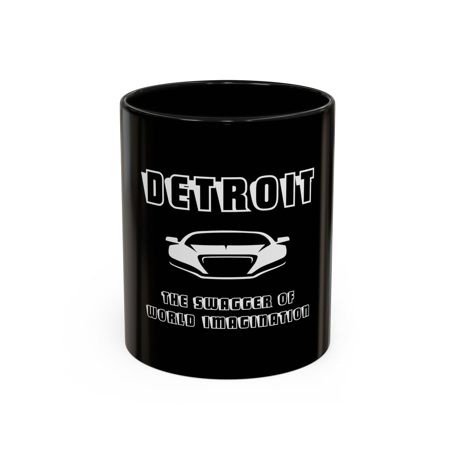 Detroit Swagger Coffee Mug - Bold Black - Tonyalicious Tees