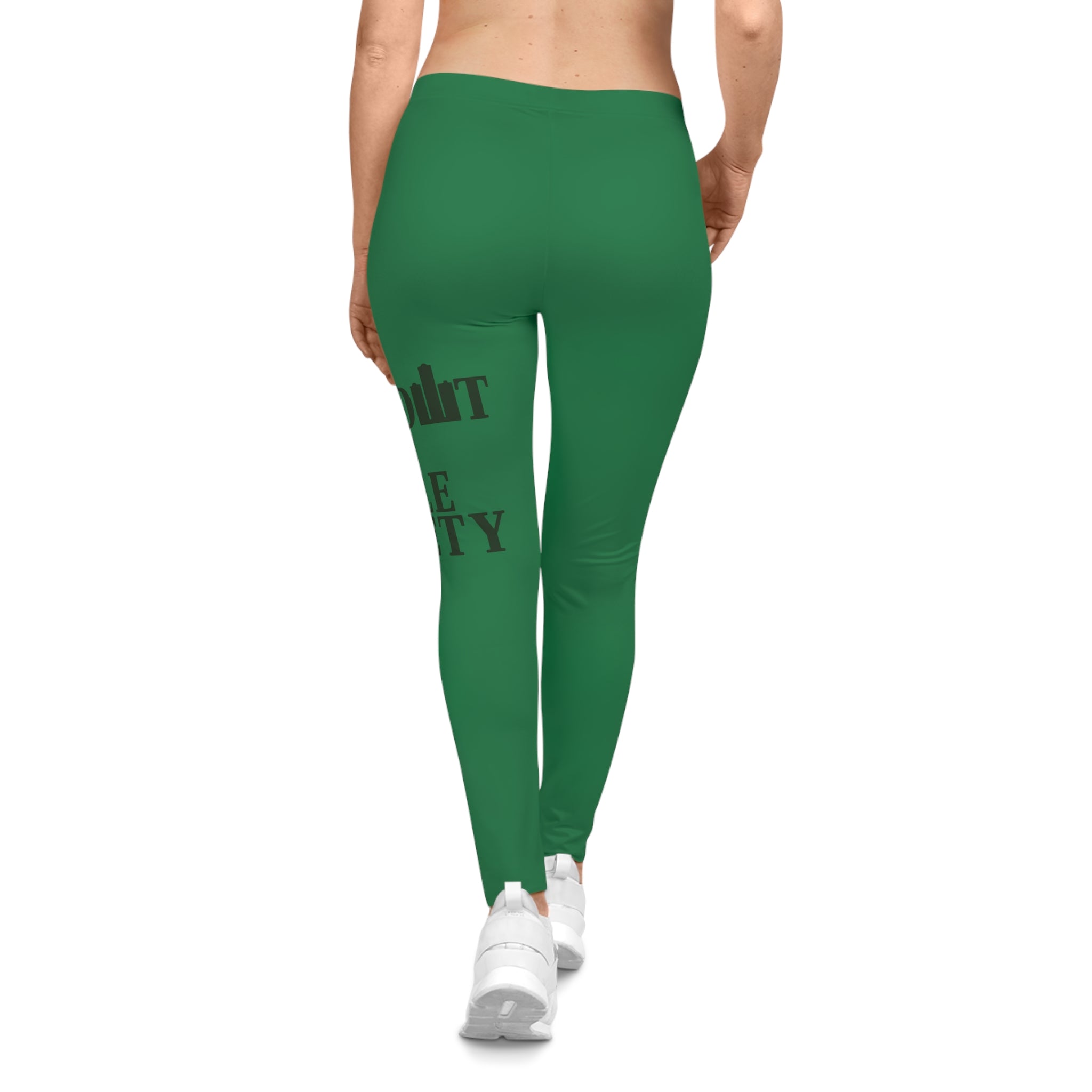 The Detroit Cool People Society Printed Leggings - Green - Tonyalicious Tees