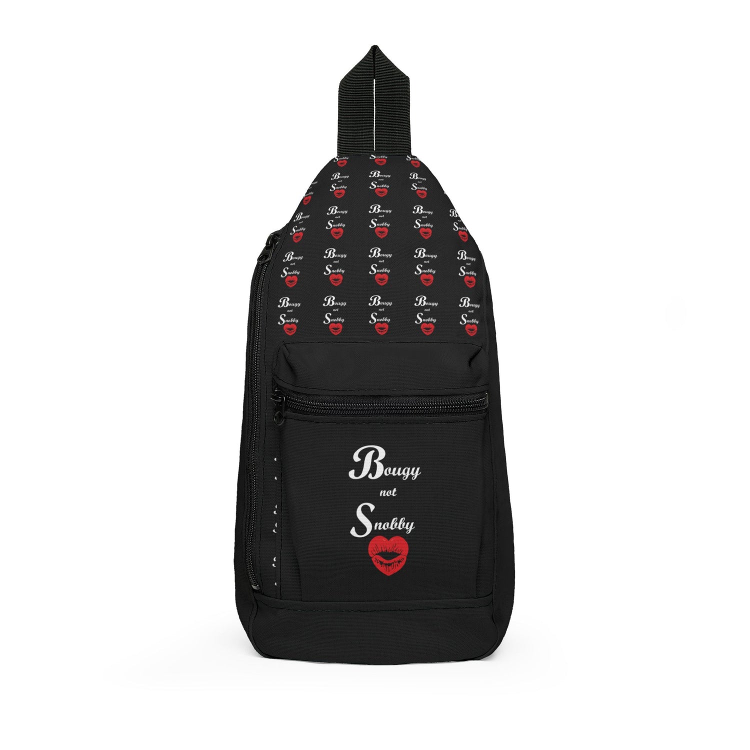 Bougy and Snobby Black Crossbody Sling Bag - Tonyalicious Tees