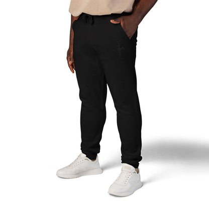 Twisted 313 Unisex Embroidered Joggers - Black Print - Tonyalicious Tees
