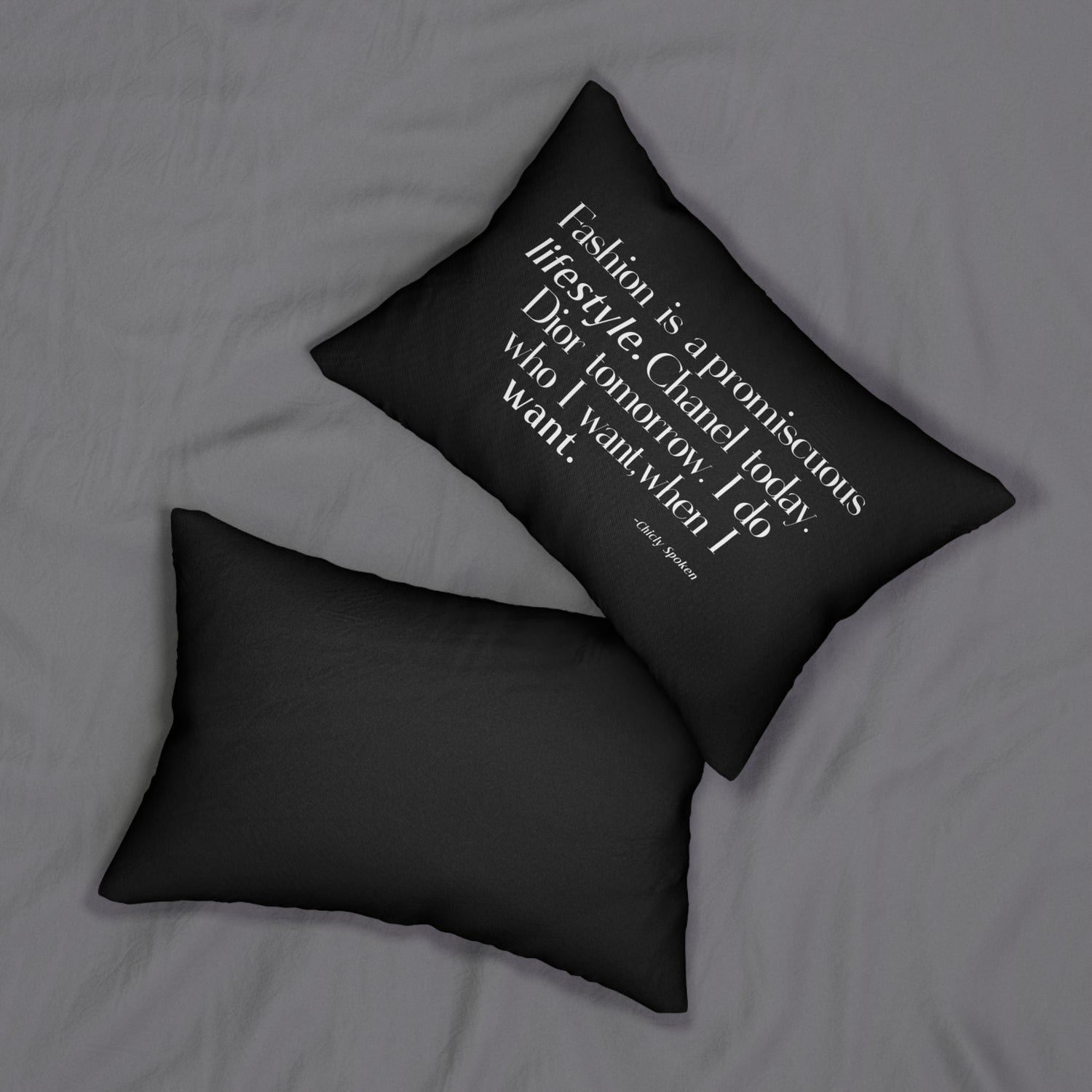 Fashion is a promiscuous lifestyle pillow - Tonyalicious Tees