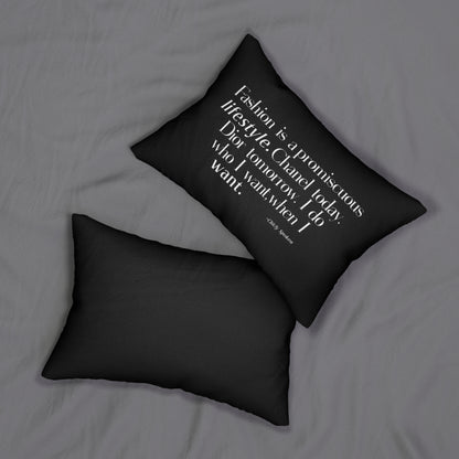 Fashion is a promiscuous lifestyle pillow - Tonyalicious Tees