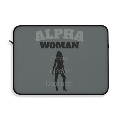 Alpha Woman Laptop Sleeve - Tonyalicious Tees