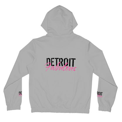 Detroit Fabulous Gray Lightweight Zip Hoodie - Tonyalicious Tees