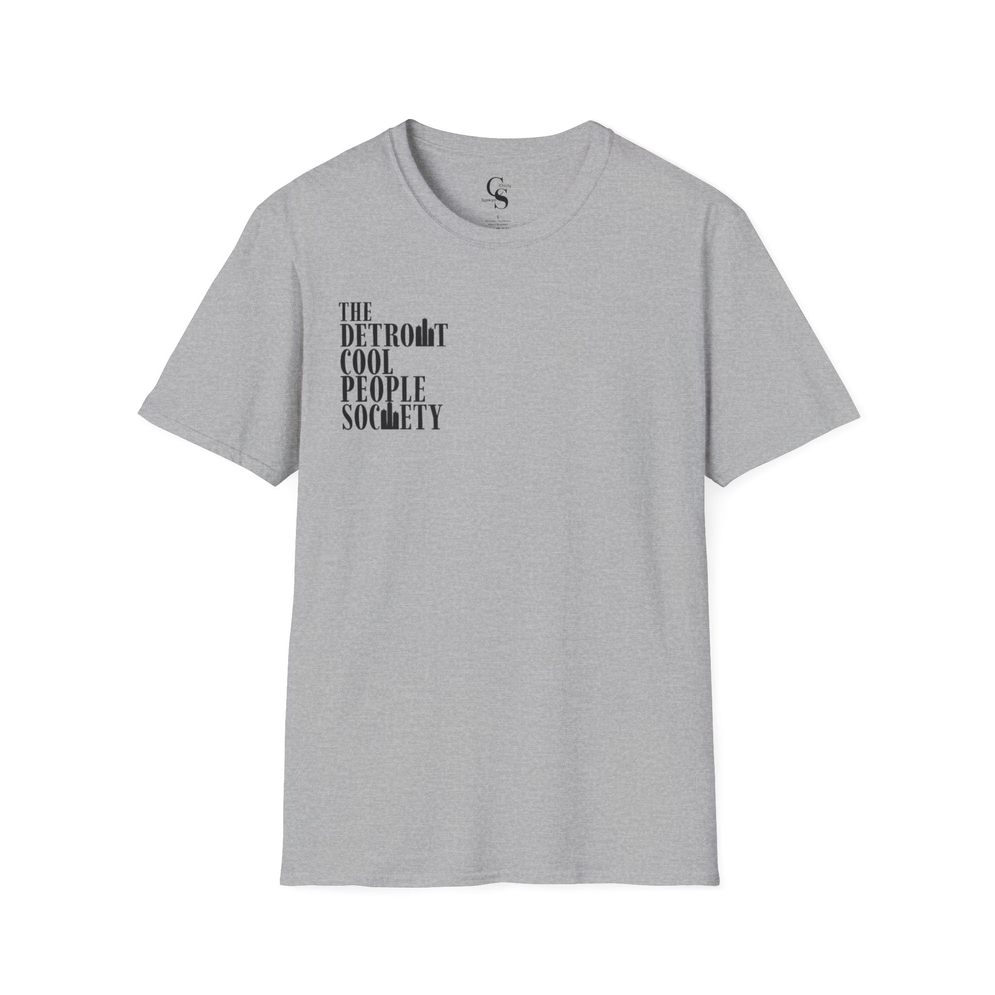 The Detroit Cool People Society Tee - Front and Back Print
