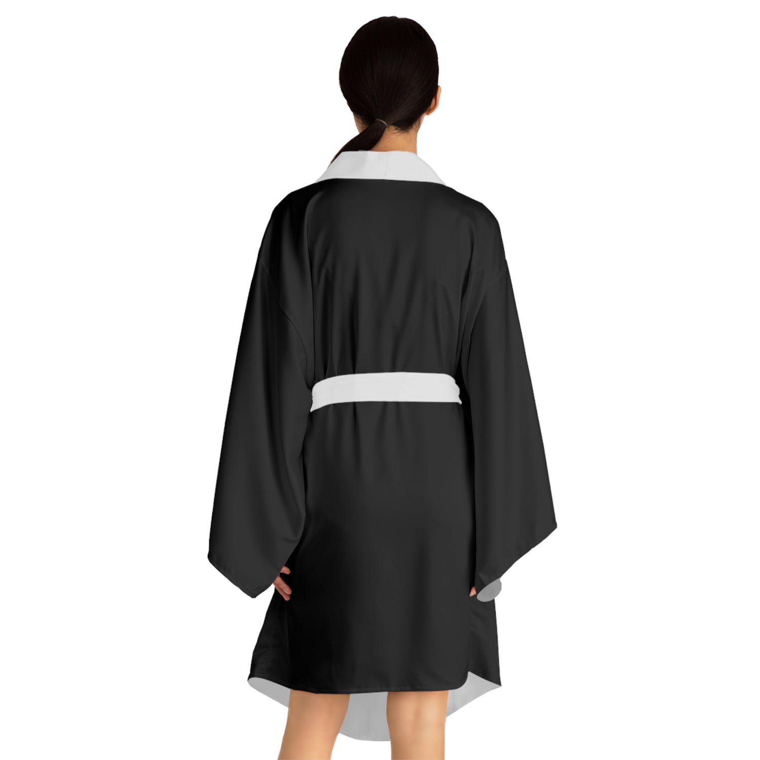 Bougy not Snobby Black Kimono Robe - Tonyalicious Tees