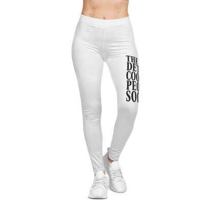 The Detroit Cool People Society Printed Leggings - Black n White - Tonyalicious Tees