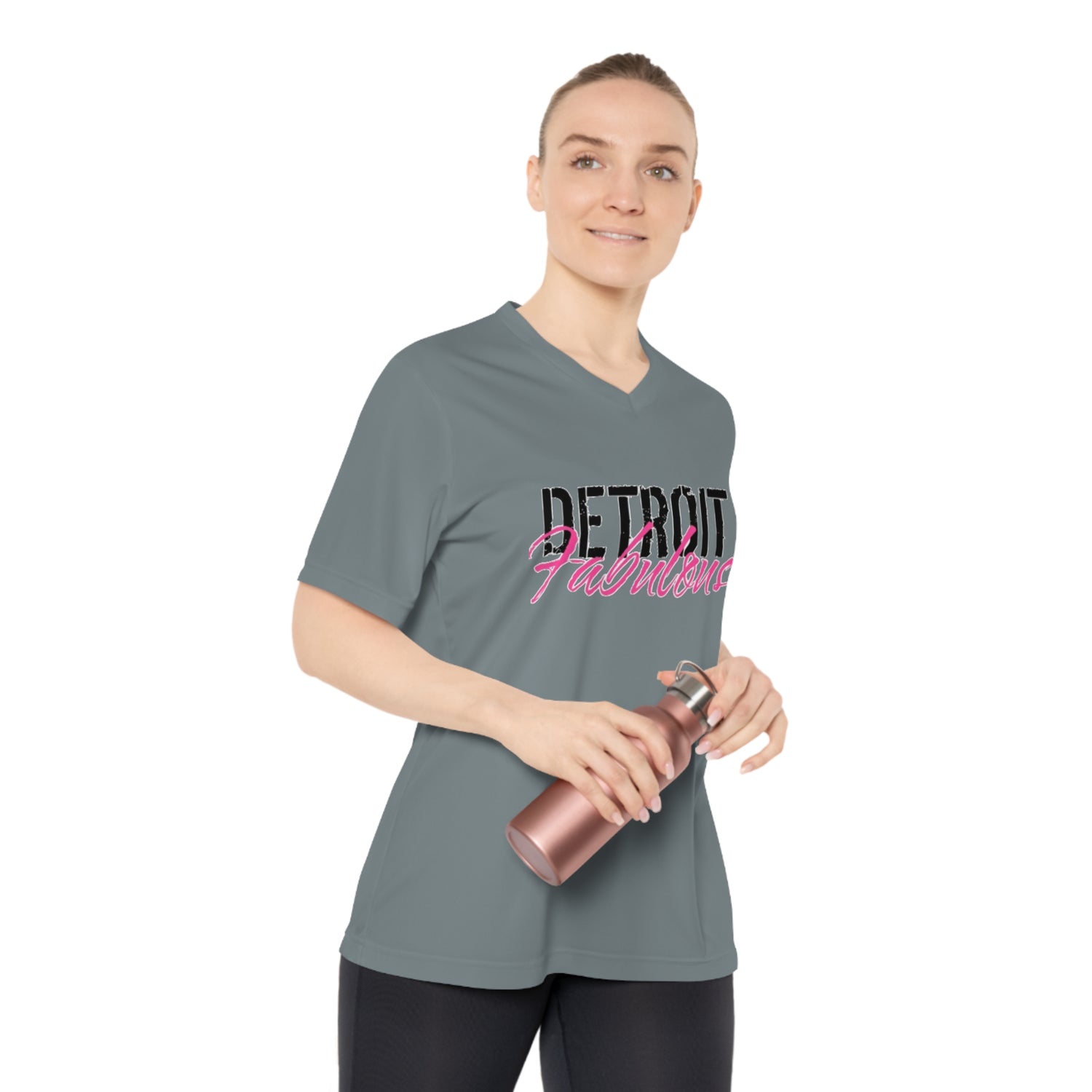 Detroit Fabulous Athletic Performance V-Neck Tee - Tonyalicious Tees