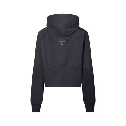 Cropped Half-Zip Hoodie - Tonyalicious Tees