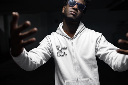 The Detroit Cool People Society Zip Hoodie - Front and Back - Tonyalicious Tees