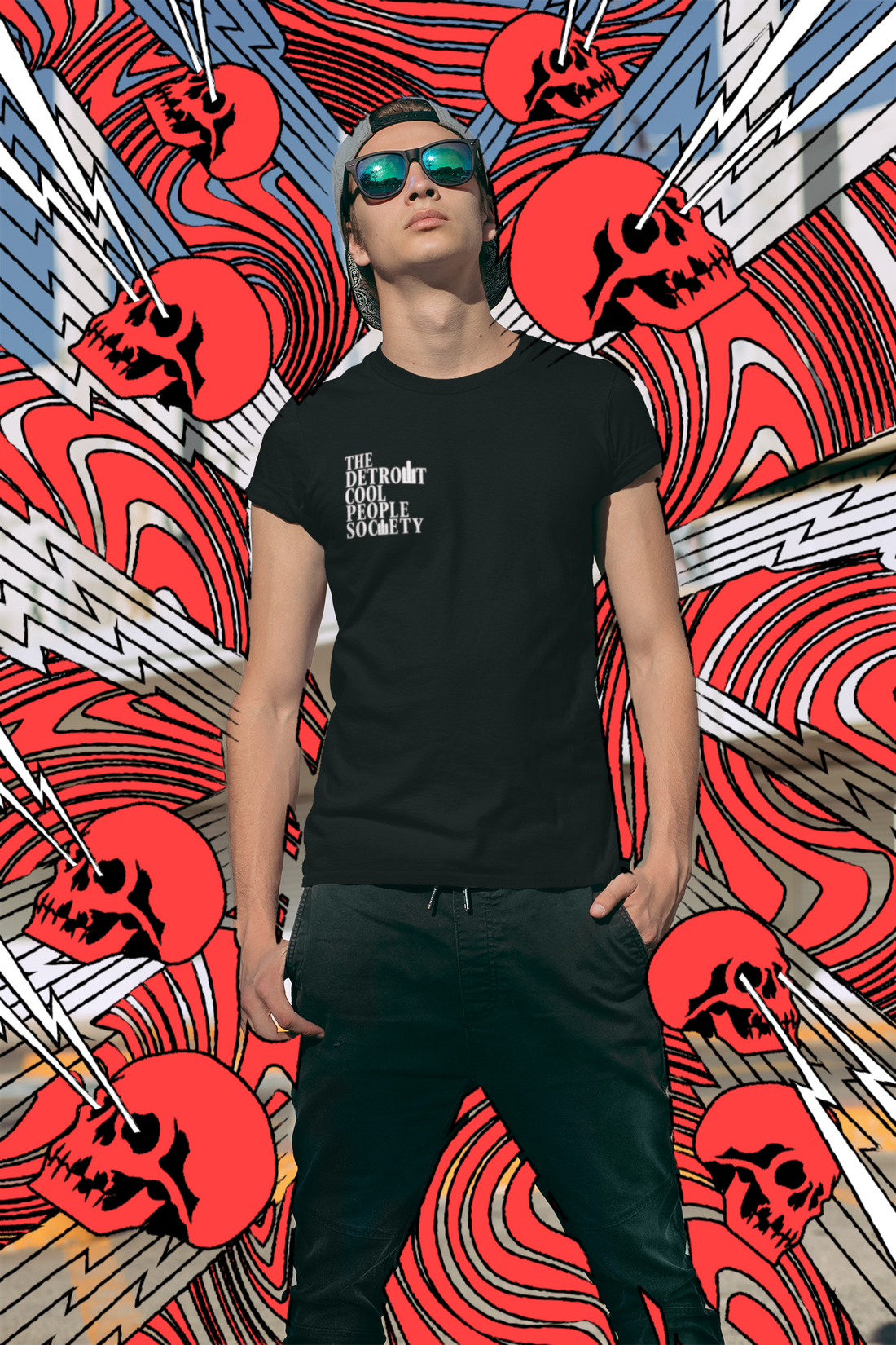 The Detroit Cool People Society Tee - Front and Back Print - Tonyalicious Tees