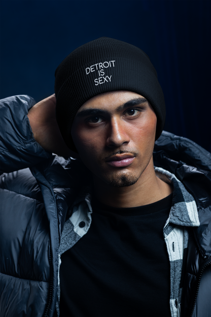 Detroit is Sexy Embroidered Beanie