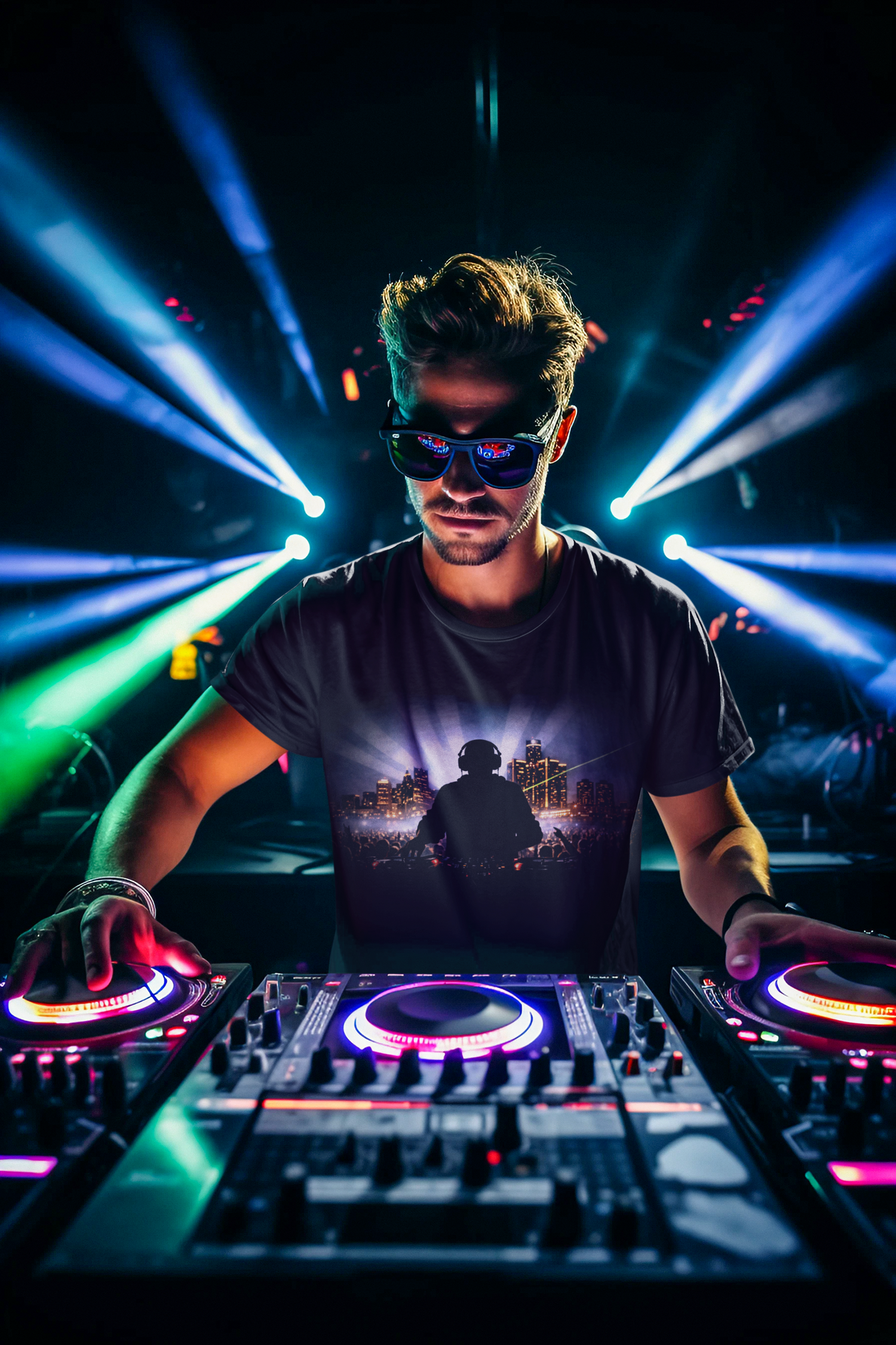 Detroit DJ Silhouette Live Music Concert Tee