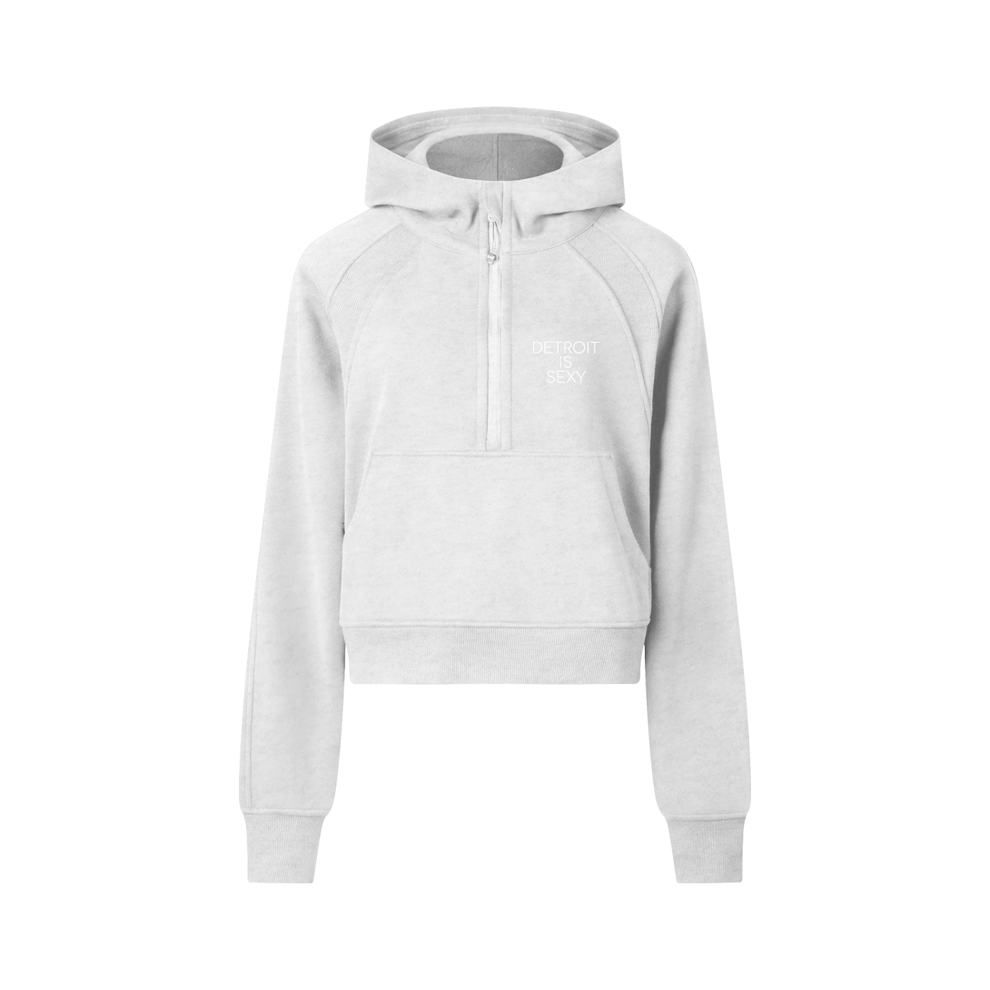 Cropped Half-Zip Hoodie - Tonyalicious Tees
