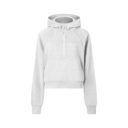 Cropped Half-Zip Hoodie - Tonyalicious Tees