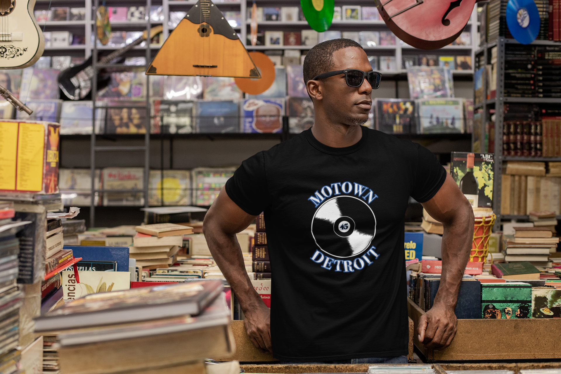 Motown 45 Tee - Blue - Tonyalicious Tees