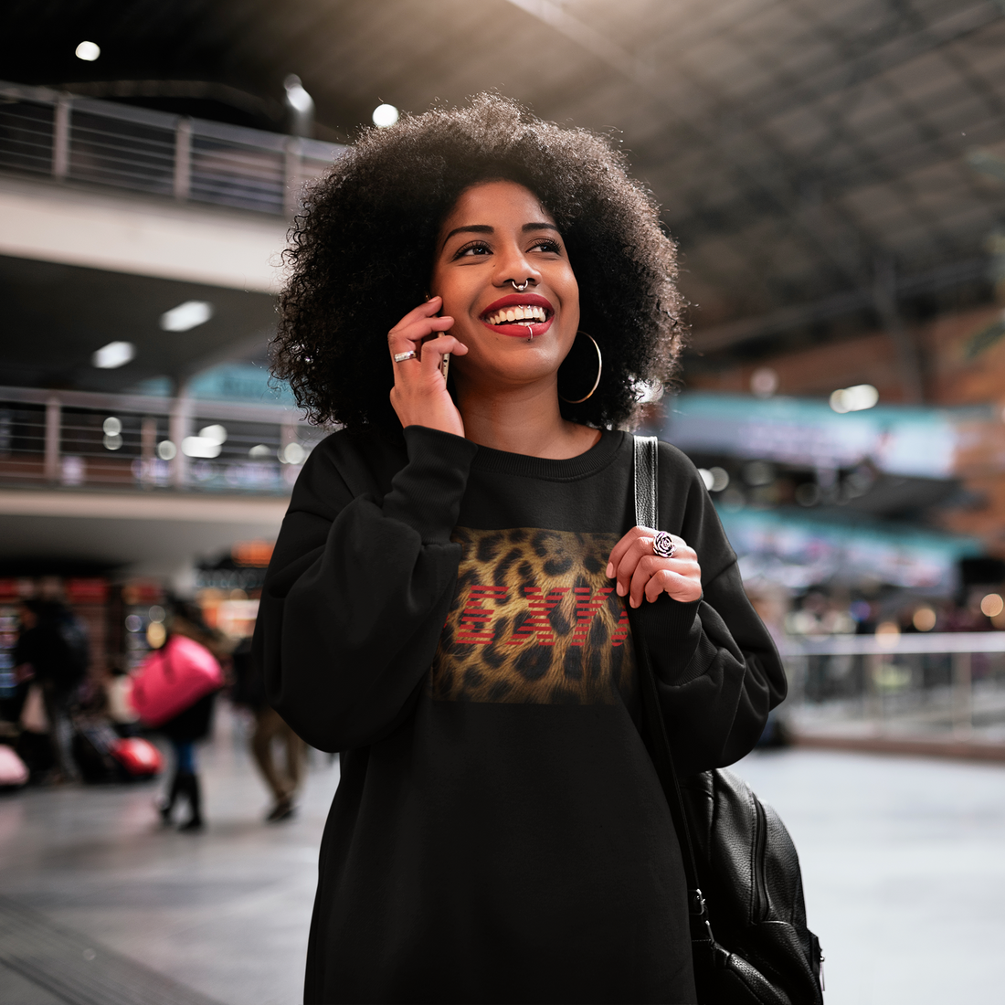 Sexy Leopard Print Sweatshirt